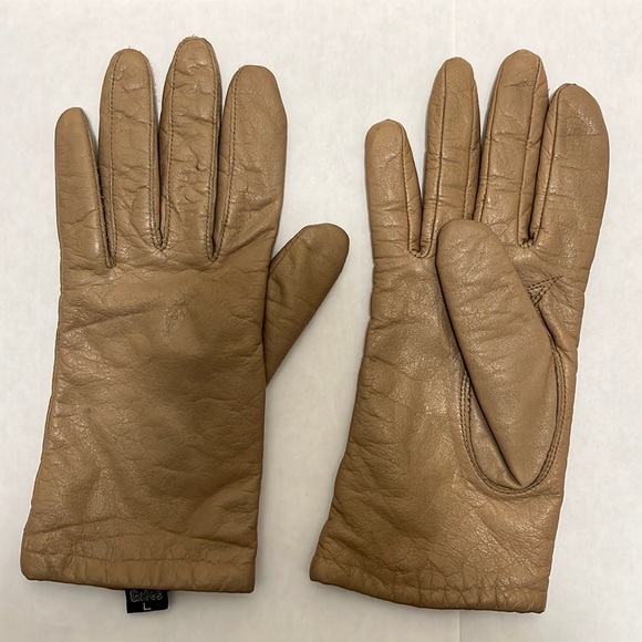 Hawk by Gates Genuine Leather Tan Gloves - Picture 1 of 6